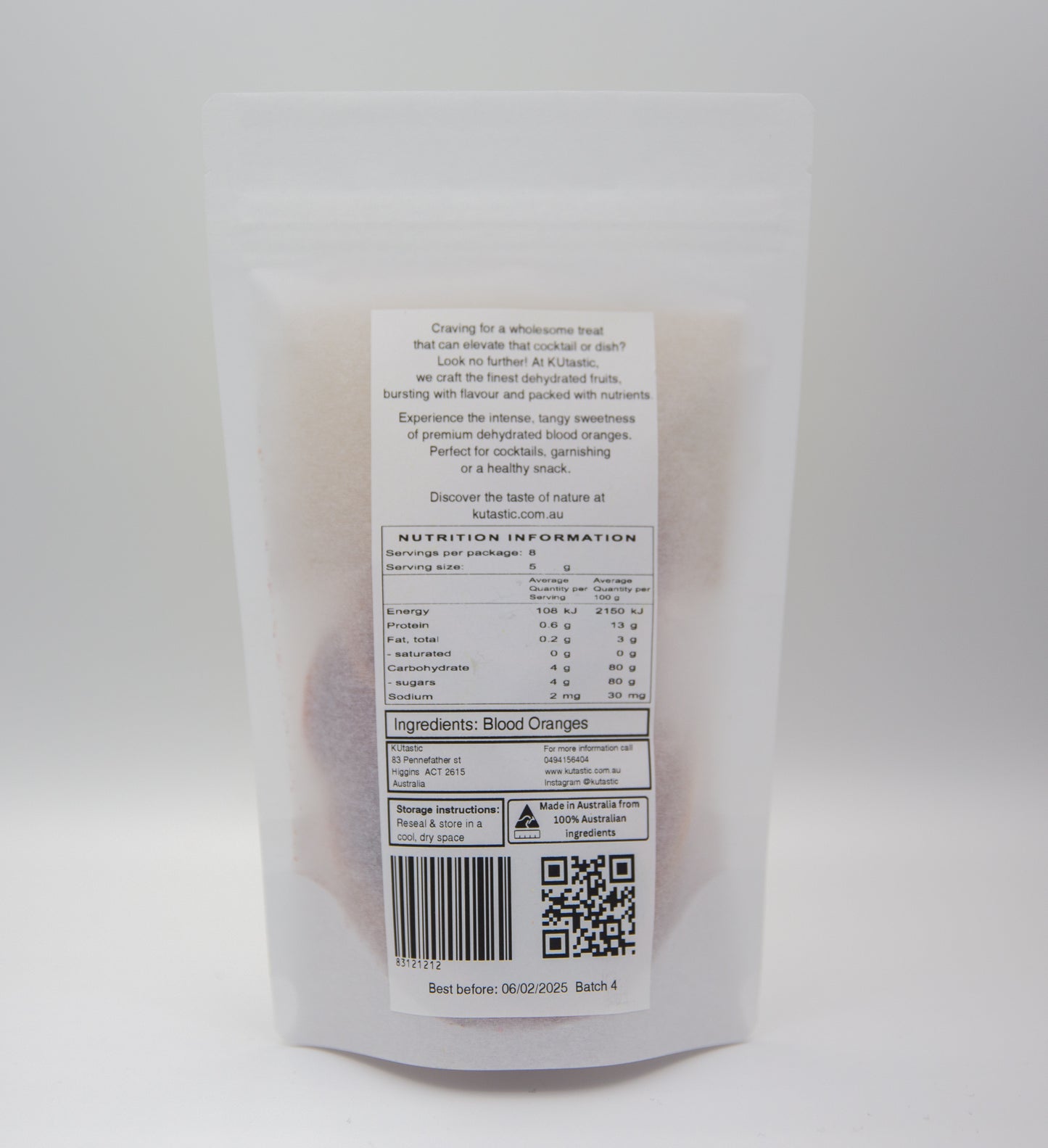 Dehydrated/ dried Blood Orange