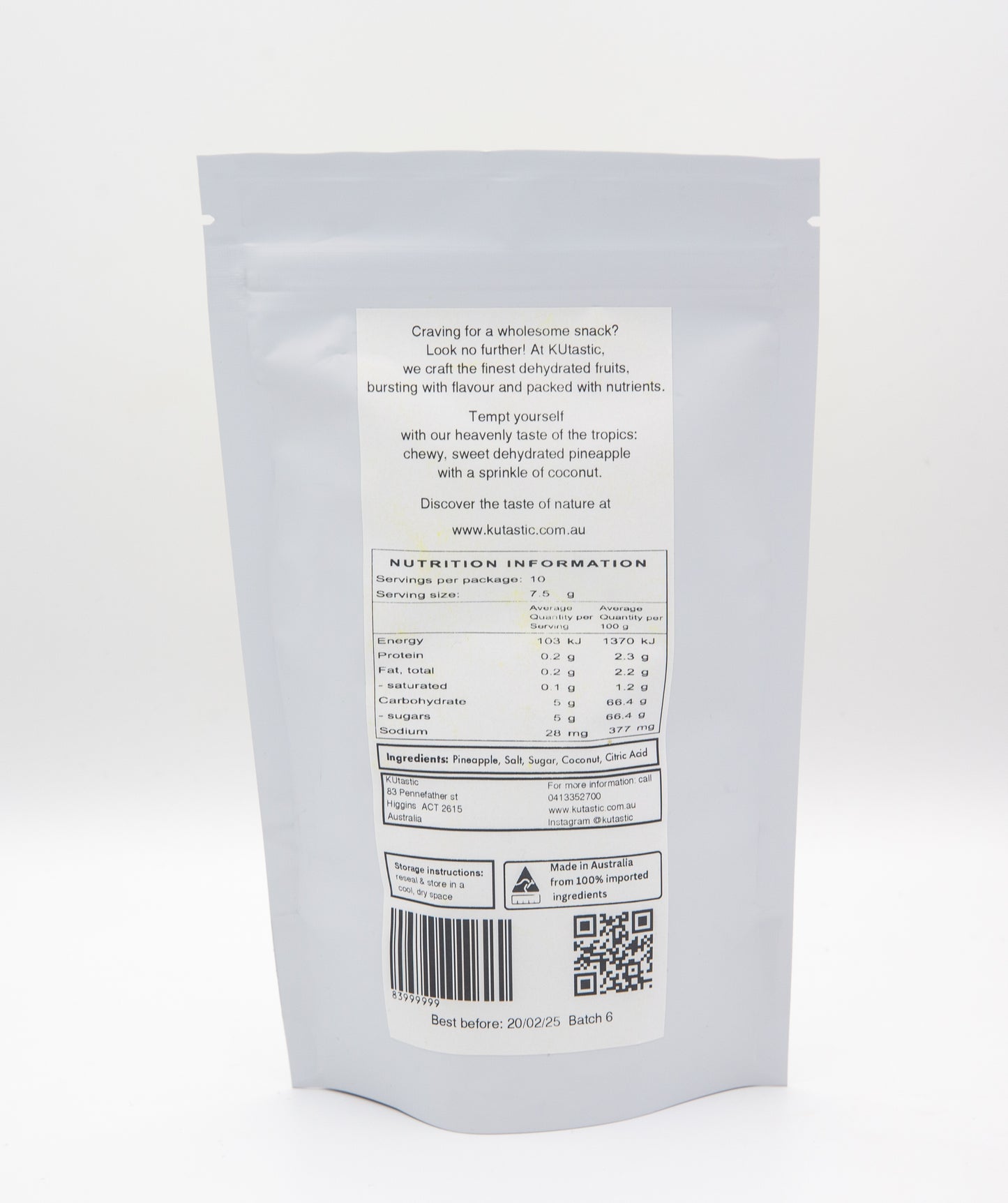 Dehydrated/ dried Pineapple Coconut