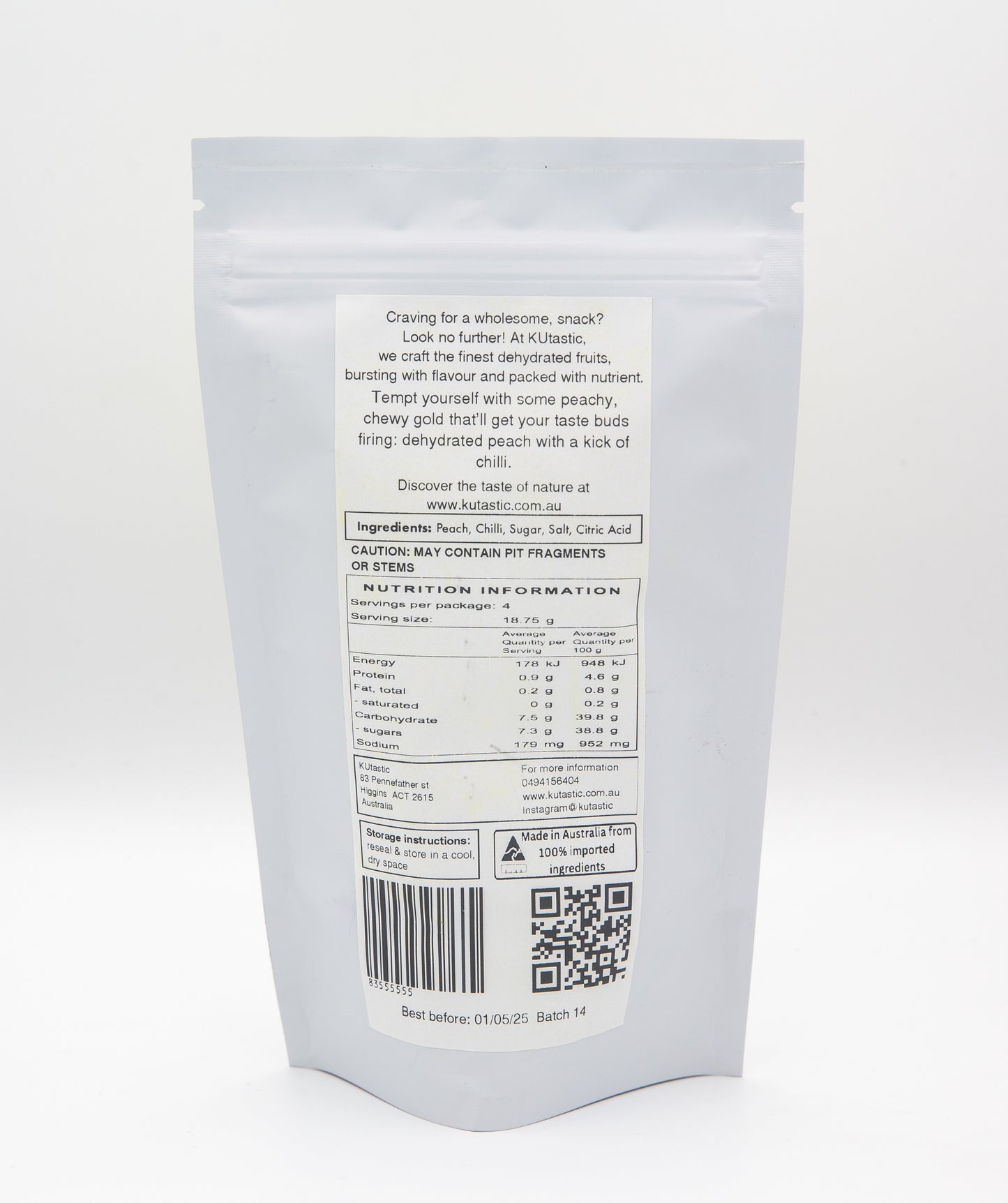 Dehydrated/ dried Peach Chilli